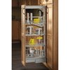 Rev-A-Shelf Rev-A-Shelf - Tall One-Tier Pull Out Pantry Cabinet Organizer with 5 Adjustable Baskets and Soft-Close Slides 5758-14-CR-1